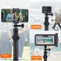 LEDISTAR 19.5cm-76.5cm Telescopic Selfie Rod Extension Stick with Bluetooth Smartphone Waterproof Ca
