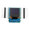 5Pcs Geekcreit OLED Shield V2.0.0 For Wemos D1 Mini 0.66" Inch 64X48 IIC I2C Two Button