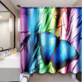 71``x71`` Buterfly Bathroom Bath Anti-Rust Shower Curtain Waterproof With 12 Hooks