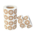 500pcs Snowflake Paper Stickers Label Christmas Gift Decoration Gift Box Seal Envelope Label Package