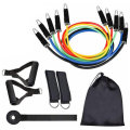 17 Pcs Resistance Band Set Yoga Pilates Abs Exercise Fitness Tube Indoor Gym