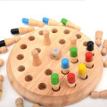 Wooden Memory Match Chess Game Clip Beads Toys Montessori Educational Toys for Children