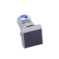 5pcs Blue 22MM AC 60-500V Voltmeter Square Panel LED Digital Voltage Meter Indicator Light