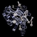 10PCS Waterproof 10MM Width Mounting Brackets Fixing Clip With Screws for 3528 5050 5630 LED Strip L
