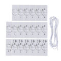 60pcs 3V SMD Lamp Beads with Optical Lens Fliter and 2M Wire for 32-65 inch LED TV Repair