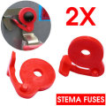 2pcs/Set Plastic Stema Fuses For Side Wall Lock Trailer Basic RED Replacement Accessories