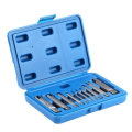 Drillpro 10Pcs Damaged Taps Remover Screw Tap Extractor Set Broken Taps Removal Kit