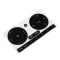 Car Radio Stereo Button Decals Worn Peeling Repair Stickers For Fiat 500