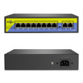 Hiseeu POE-X1010B 48V 10 Ports POE Switch with Ethernet 10/100Mbps IEEE 802.3 for IP CCTV Security C