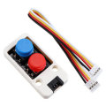 3pcs Mini Dual Push Button Switch Unit with GROVE Port Cable Connector Compatible with FIRE /M5GO ES