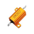 10pcs RX24 10W 20R 20RJ Metal Aluminum Case High Power Resistor Golden Metal Shell Case Heatsink Res