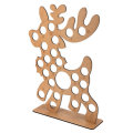 Wooden Christmas Advent Calendar Christmas Elk Decoration Fits 25 Circular Chocolates Candy Stand Ra