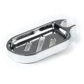 Silver ABS Plastic Soap Plates Bathroom Soap Storage Rack Drain Shower Hose Supply Soap Dishes Kitch