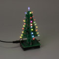 Assembled Christmas Tree RGB LED Color Light Electronic 3D Decoration Tree Children Gift Ordinary Ve