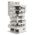 Scale 1/144 White Battle Corner Ruined Building Model Building For Home Decoration