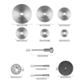 Drillpro 41Pcs Cutting Wheel Set for Rotary Tool 6Pcs HSS Circular Saw Blades 20Pcs Resin Cutting Di