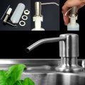 350ML Kitchen Bathroom Sink Liquid Soap Dispenser Cleanser Essence Hand Sanitizer Brushed Nickel Hea