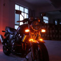 12V Motorcycle Front LED Fork Lamp Turn Signal Lights Universal Amber
