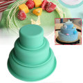3Pcs Cake Molds Round Bake Pan DIY Party Wedding Birthday Cupcake Mould Baking Tool