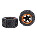 2PCS Tires Wheels Rims for HBX 16889 1/16 RC Car Vehicles Spare Parts M16038