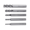 Drillpro 5pcs 1/8-5/16 Inch Imperial Milling Cutter High Speed Steel CNC Cutter Spiral End Mill