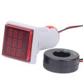 5pcs Geekcreit 3 in 1 AC 60-500V 100A Square Red LED Digital Voltmeter Ammeter Hertz Meter Signal