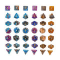 42PCS Metal Polyhedral Dices Set For Dungeons & Dragons Dice Desktop RPG Game