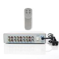 Audio and Video Switcher with TV Remote Control 4 Way Input 2 Way Output Converter Selector