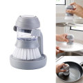 IPRee Automatic Dishwashing Liquid Adding Brush Pot Pan BBQ Cleaning Tool Camping Picnic