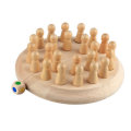 Kids Color Memory Chess Wooden Memory Match Stick Chess Game Jigsaw Puzzle Toy Fun Block Board Game