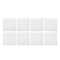 8PCS White Mini Blank Canvas Acrylic Paintings Frame Oil Paint Artist Square Art Sketch Boards Squar