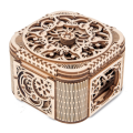 Wooden Jewelry Box Desktop Organizer Wood Carving Storage Box Assembled Creative Toy Gift Puzzle Woo