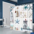Summer Beach Starfish Bathroom Curtains Nordic style Print Mildew-proof Waterproof Shower Curtain fo