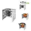 IPRee Outdoor Foladble Barbecue BBQ Grill Cooking Stove Wood Burner Furnace Camping Picnic