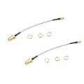 2 pcs RJXHOBBY MMCX to SMA Female 60mm Low Loss FPV Antenna Extension Cable Adapter For FPV RC Drone