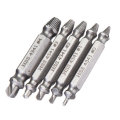 Drillpro 5pcs HSS Damaged Screw Extractor Drill Bits Guide Set Broken Easy out Bolt Screw Remover To