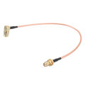 100CM SMA cable SMA Male Right Angle to SMA Female RF Coax Pigtail Cable Wire RG316 Connector Adapte