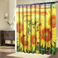 Bathroom Mildew-proof Waterproof Shower Curtain with 12 C-type Hooks