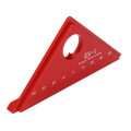 Triangle Ruler Aluminum Alloy Speed Metric Square Woodworking 45 Measuring Tool