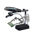 2.5X/7.5X LED Light Soldering Iron Stand Holder Helping Hands Magnifying Glass Magnifier USB Chargin