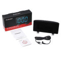 Digital Alarm Clock for Bedrooms with FM Radio Dual Alarms 6.7`` LED Screen USB Port for Charging 4