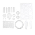 98Pcs DIY Mold Tools Kit for Crafts Silicone Epoxy Mould Resin Casting Molds