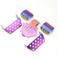 5PCS Colorful Stainless Steel Chassis Protection Skid Plate Armor for 1/10 TRX4 RC Vehicles Parts