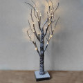 24 LED Snow Tree Night Light Warm White Twig Branch Christmas Holiday Home Party Decor Lamp 60cm