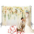 210x150cm Floral Wedding Backdrop Rose Wall Background Bridal Wedding Decorations