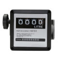4 Digital Diesel FM-120 Gasoline Fuel Petrol Oil Flow Meter Counter Gauge 20-120L/Min for Refueling