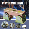 V-Type Welding Magnet Clamps Holder Suspender Fixture Adjustable V Pads Kit
