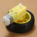 Rubber Wheel + 3V-6V DC TT Motor For  Smart Robot Car