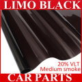 Dark Black Car Window Tint VLT 20% 6M x 50CM Film Tinting Solar Protection
