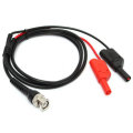 DANIU BNC Q9 To Dual 4mm Stackable Shrouded Banana Plug with Test Leads Probe Cable 120CM